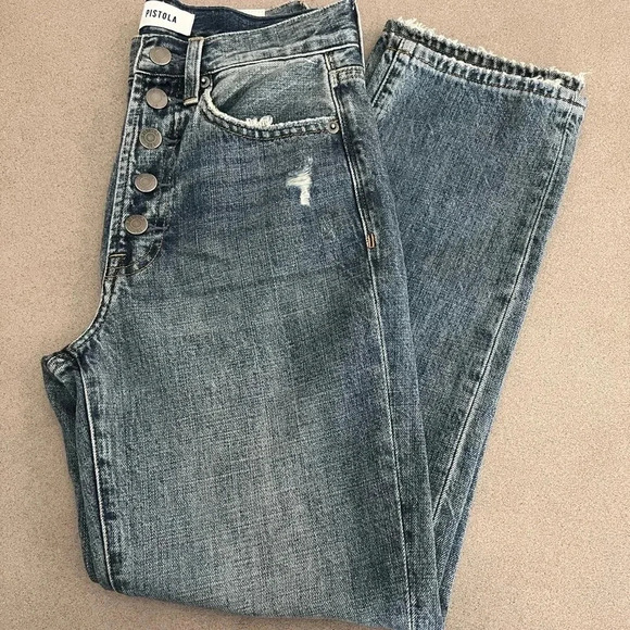 Pistola Charlie High Rise Straight Leg Jean - Picture 3 of 7